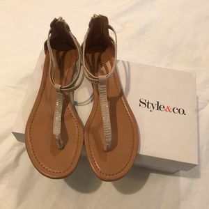 Style & Co. Brinna Sandal Sandy Beige Sz 7